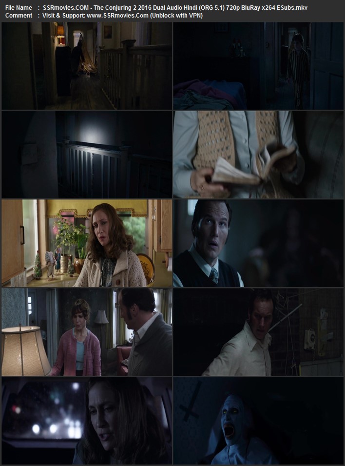 The Conjuring 2 2016 Dual Audio Hindi (ORG 5.1) 1080p 720p 480p BluRay x264 ESubs