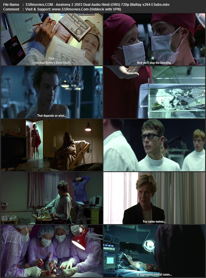 Anatomy 2 2003 Dual Audio Hindi (ORG) 720p 480p BluRay x264 ESubs Anatomy 2 2003 Dual Audio Hindi (ORG) 720p 480p BluRay x264 ESubs