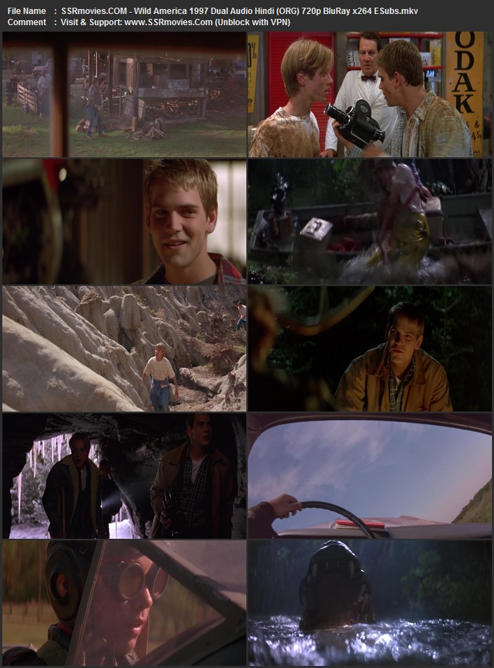 Wild America 1997 Dual Audio Hindi (ORG) 720p 480p BluRay x264 ESubs