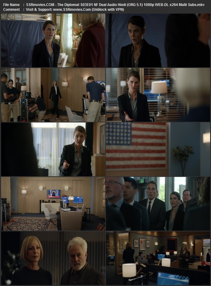 The Diplomat 2025 S03 Complete NF Dual Audio Hindi (ORG 5.1) 1080p 720p 480p WEB-DL x264 Multi Subs Download
