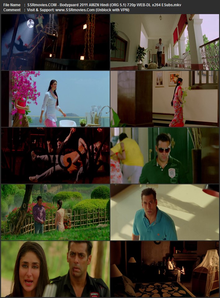 Bodyguard 2011 Hindi (ORG 5.1) 1080p 720p 480p WEB-DL x264 ESubs Bodyguard 2011 Hindi (ORG 5.1) 1080p 720p 480p WEB-DL x264 ESubs