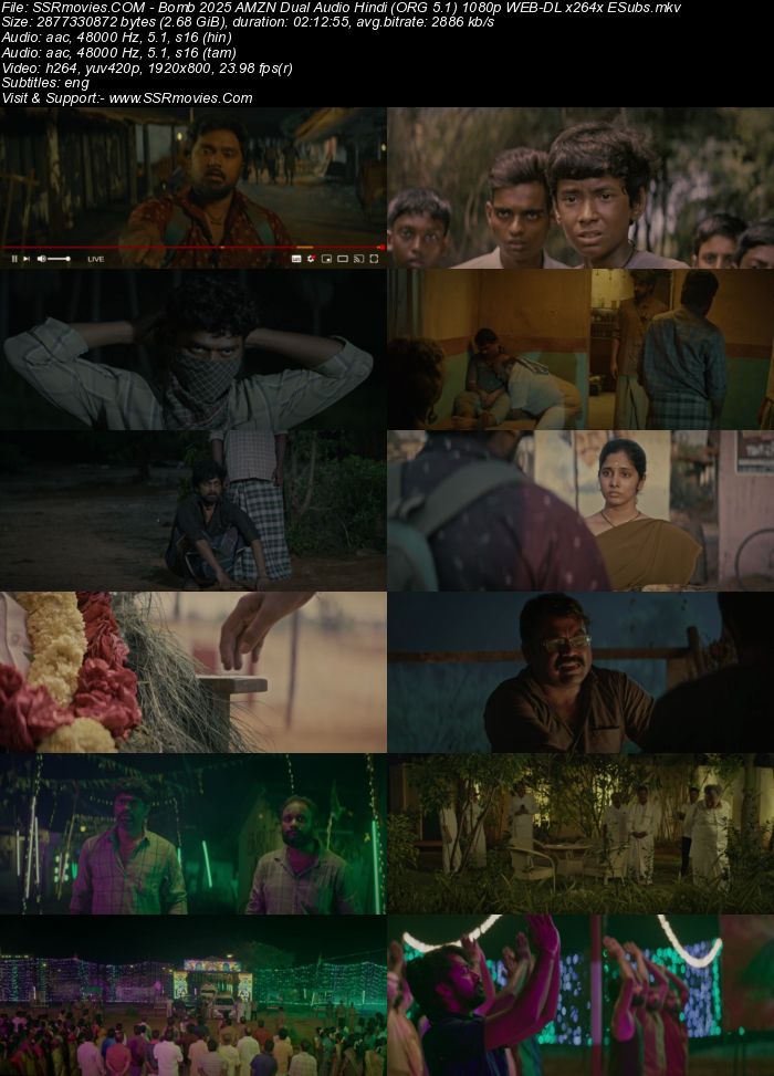 Bomb 2025 AMZN Dual Audio Hindi (ORG 5.1) 1080p 720p 480p WEB-DL x264 ESubs