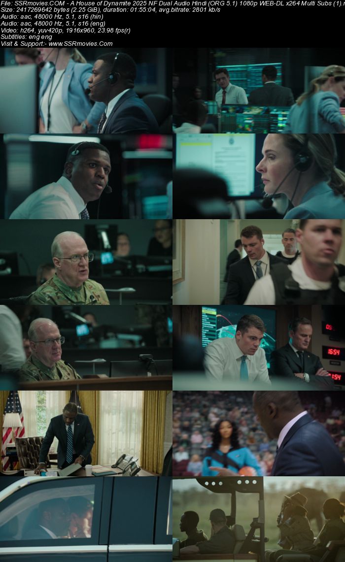A House of Dynamite 2025 NF Dual Audio Hindi (ORG 5.1) 1080p 720p 480p WEB-DL x264 ESubs