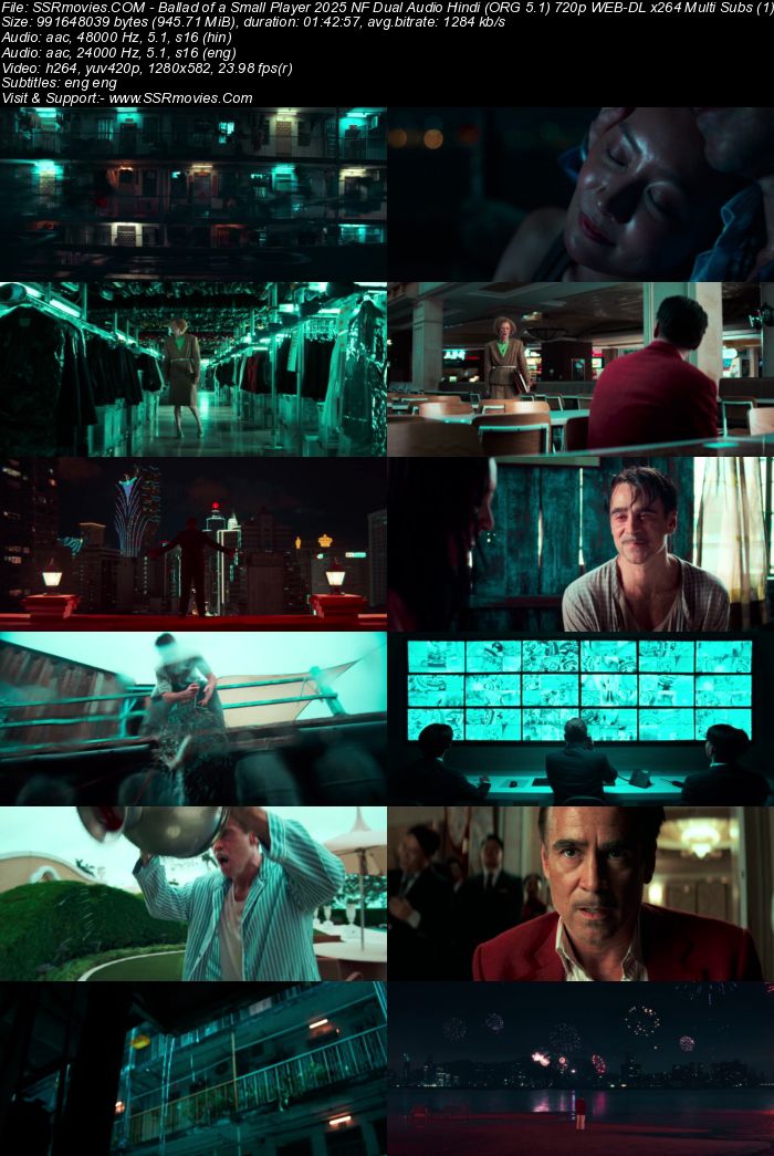 Ballad of a Small Player 2025 NF Dual Audio Hindi (ORG 5.1) 1080p 720p 480p WEB-DL x264 Multi Subs