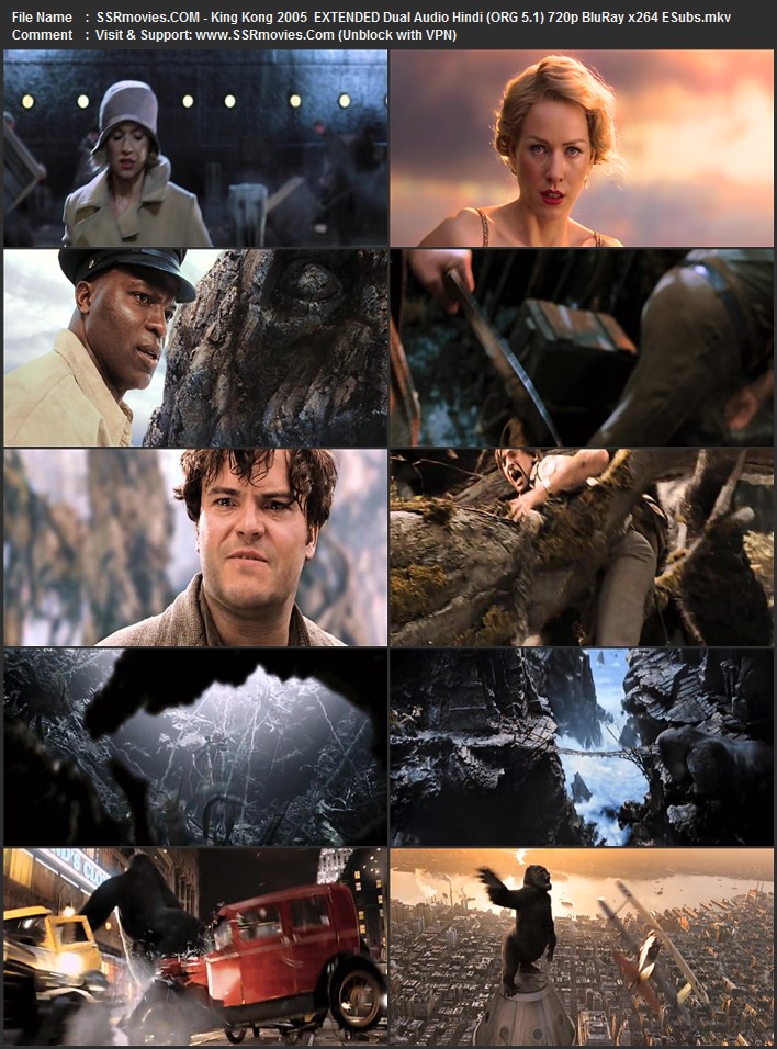 King Kong 2005 Dual Audio Hindi (ORG 5.1) 1080p 720p 480p BluRay x264 ESubs