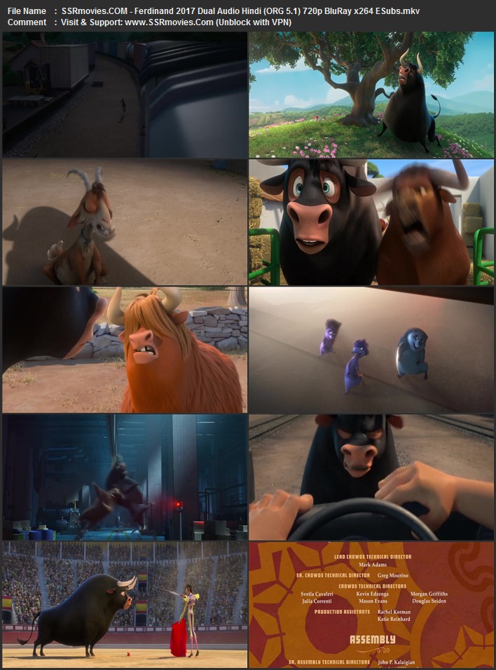 Ferdinand 2017 Dual Audio Hindi (ORG 5.1) 1080p 720p 480p BluRay x264 ESubs Ferdinand 2017 Dual Audio Hindi (ORG 5.1) 1080p 720p 480p BluRay x264 ESubs