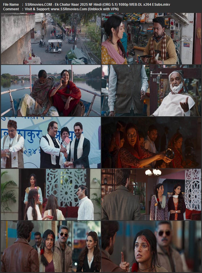 Ek Chatur Naar 2025 NF Hindi (ORG 5.1) 1080p 720p 480p WEB-DL x264 ESubs