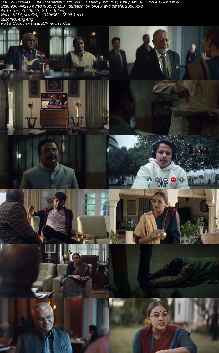 Maharani 2021– Hindi (ORG 5.1) 1080p 720p 480p WEB-DL x264 ESubs Maharani 2021– Hindi (ORG 5.1) 1080p 720p 480p WEB-DL x264 ESubs