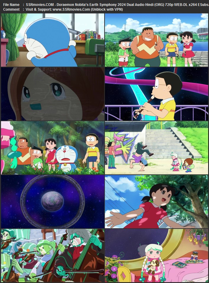 Doraemon the Movie: Nobita's Earth Symphony 2024 Dual Audio Hindi (ORG) 1080p 720p 480p WEB-DL x264 ESubs Doraemon the Movie: Nobita's Earth Symphony 2024 Dual Audio Hindi (ORG) 1080p 720p 480p WEB-DL x264 ESubs