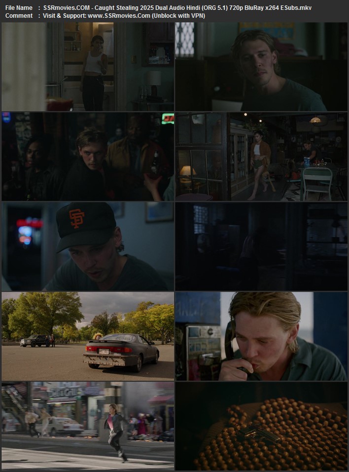 Caught Stealing 2025 Dual Audio Hindi (ORG 5.1) 1080p 720p 480p BluRay x264 ESubs Caught Stealing 2025 Dual Audio Hindi (ORG 5.1) 1080p 720p 480p BluRay x264 ESubs