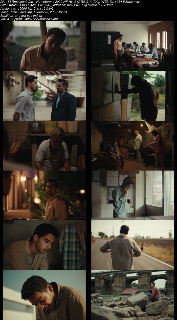 Homebound 2025 NF Hindi (ORG 5.1) 1080p 720p 480p WEB-DL x264 ESubs Homebound 2025 NF Hindi (ORG 5.1) 1080p 720p 480p WEB-DL x264 ESubs