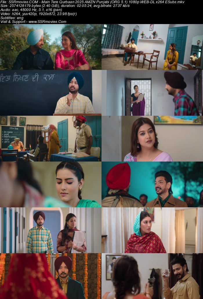 Main Tere Qurbaan 2025 AMZN Punjabi (ORG 5.1) 4K 1080p 720p 480p WEB-DL x264 ESubs