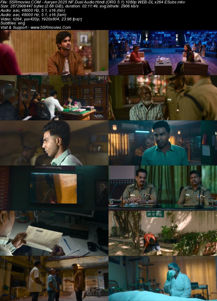 Aaryan 2025 Dual Audio Hindi (ORG 5.1) 1080p 720p 480p WEB-DL x264 ESubs