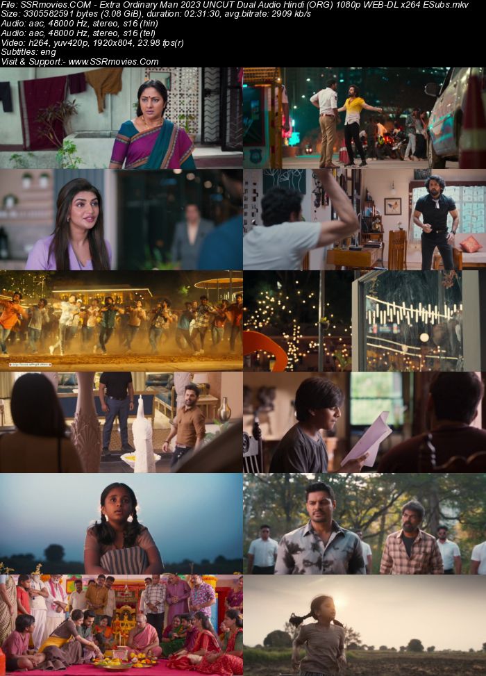 Extra Ordinary Man 2023 UNCUT Dual Audio Hindi (ORG) 1080p 720p 480p WEB-DL x264 ESubs Extra Ordinary Man 2023 UNCUT Dual Audio Hindi (ORG) 1080p 720p 480p WEB-DL x264 ESubs