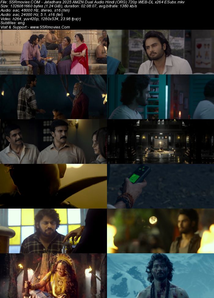 Jatadhara 2025 AMZN Dual Audio Hindi (ORG) 1080p 720p 480p WEB-DL x264 ESubs