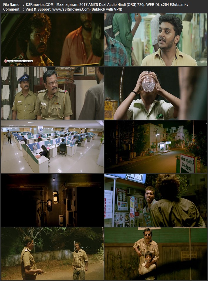 Maanagaram 2017 Dual Audio Hindi (ORG) 1080p 720p 480p WEB-DL x264 ESubs Maanagaram 2017 Dual Audio Hindi (ORG) 1080p 720p 480p WEB-DL x264 ESubs