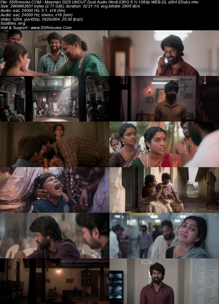 Maaman 2025 UNCUT Dual Audio Hindi (ORG 5.1) 1080p 720p 480p WEB-DL x264 ESubs Maaman 2025 UNCUT Dual Audio Hindi (ORG 5.1) 1080p 720p 480p WEB-DL x264 ESubs