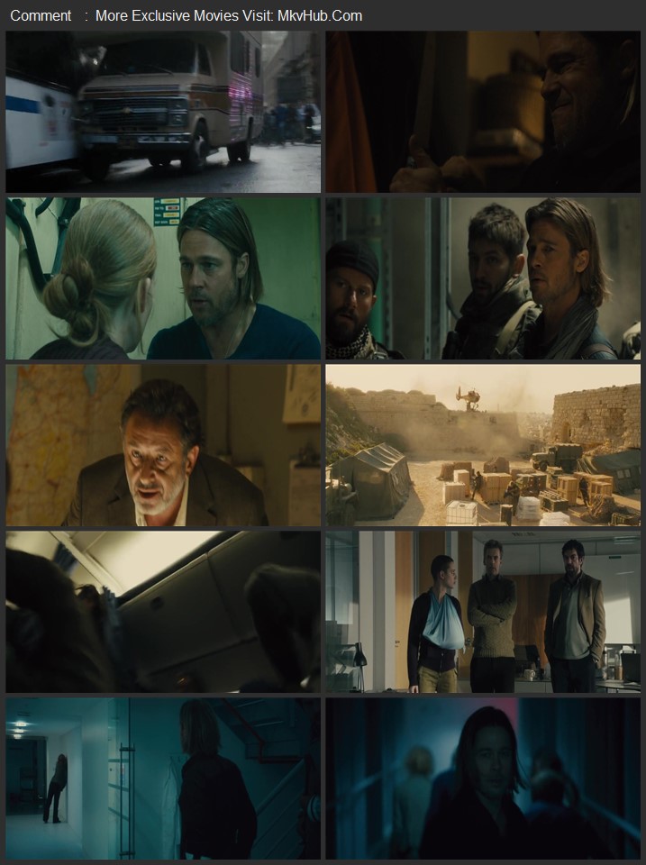 World War Z 2013 Dual Audio [Hindi-English] ORG 5.1 480p 720p BluRay x264 ESubs Download