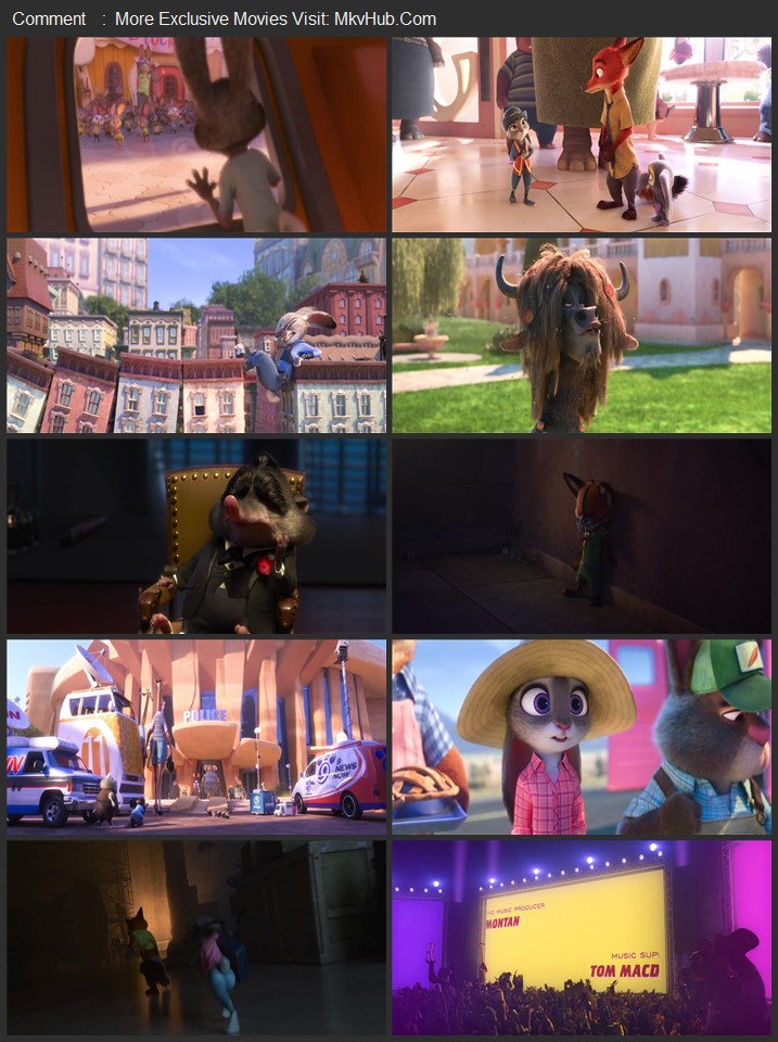 Zootopia 2016 Dual Audio [Hindi-English] ORG 2.0 480p 720p 1080p BluRay x264 ESubs Download