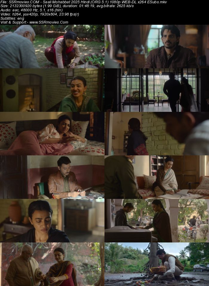 Saali Mohabbat 2025 Hindi (ORG 5.1) 1080p 720p 480p WEB-DL x264 ESubs Saali Mohabbat 2025 Hindi (ORG 5.1) 1080p 720p 480p WEB-DL x264 ESubs