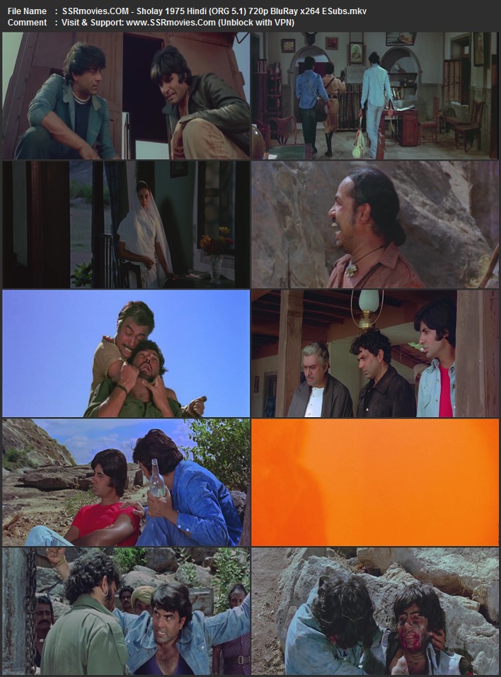 Sholay 1975 Hindi (ORG 5.1) 1080p 720p 480p BluRay x264 ESubs Sholay 1975 Hindi (ORG 5.1) 1080p 720p 480p BluRay x264 ESubs
