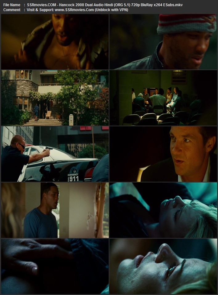Hancock 2008 Dual Audio Hindi (ORG 5.1) 1080p 720p 480p BluRay x264 ESubs Hancock 2008 Dual Audio Hindi (ORG 5.1) 1080p 720p 480p BluRay x264 ESubs