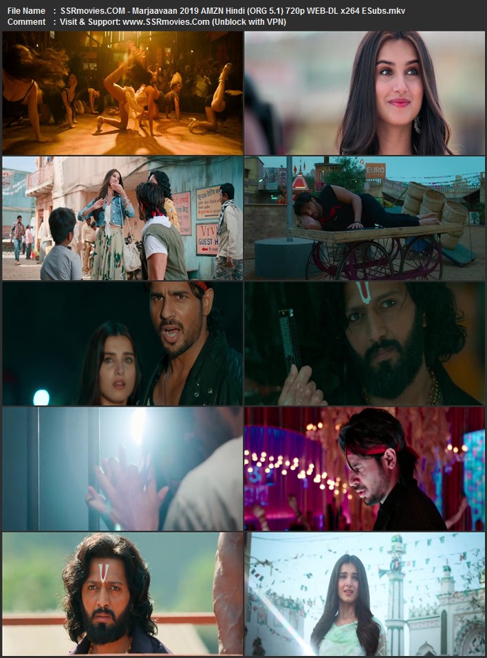 Marjaavaan 2019 Hindi (ORG 5.1) 1080p 720p 480p WEB-DL x264 ESubs Marjaavaan 2019 Hindi (ORG 5.1) 1080p 720p 480p WEB-DL x264 ESubs