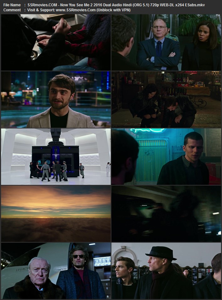Now You See Me 2 2016 Dual Audio Hindi (ORG 5.1) 1080p 720p 480p WEB-DL x264 ESubs