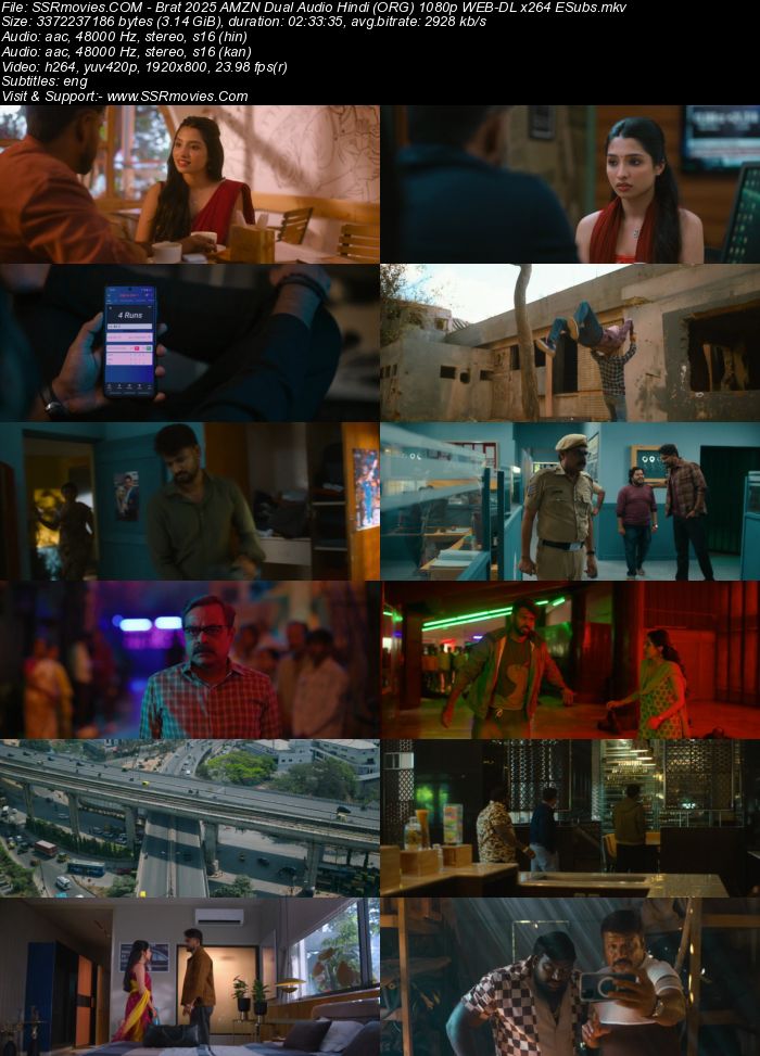 Brat 2025 Dual Audio Hindi (ORG) 1080p 720p 480p WEB-DL x264 ESubs Brat 2025 Dual Audio Hindi (ORG) 1080p 720p 480p WEB-DL x264 ESubs