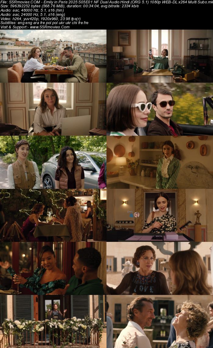 Emily in Paris 2025 S05 Complete NF Dual Audio Hindi (ORG 5.1) 1080p 720p 480p WEB-DL x264 Multi Subs Emily in Paris 2025 S05 Complete NF Dual Audio Hindi (ORG 5.1) 1080p 720p 480p WEB-DL x264 Multi Subs