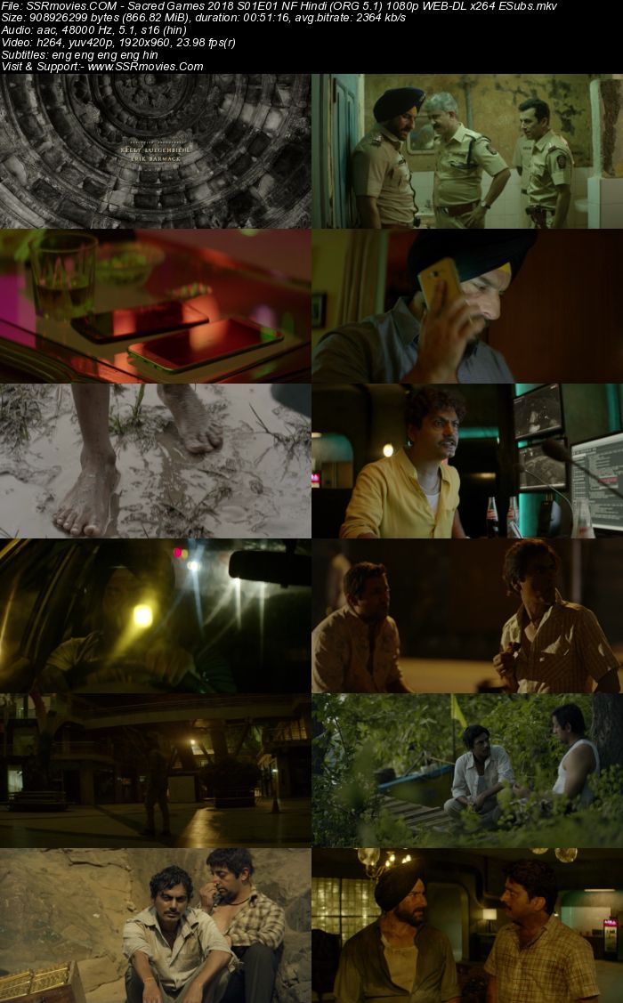Sacred Games 2018 S01 Complete NF Hindi (ORG 5.1) 1080p 720p 480p WEB-DL x264 ESubs Sacred Games 2018 S01 Complete NF Hindi (ORG 5.1) 1080p 720p 480p WEB-DL x264 ESubs