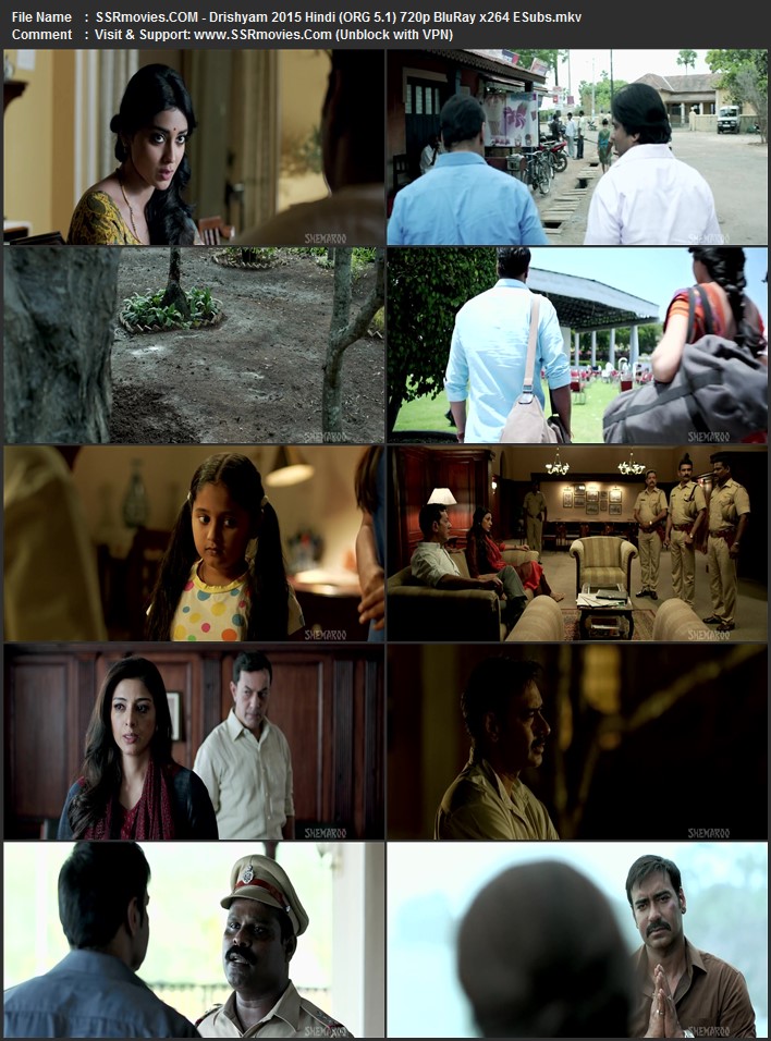 Drishyam 2015 Hindi (ORG 5.1) 1080p 720p 480p BluRay x264 ESubs Drishyam 2015 Hindi (ORG 5.1) 1080p 720p 480p BluRay x264 ESubs
