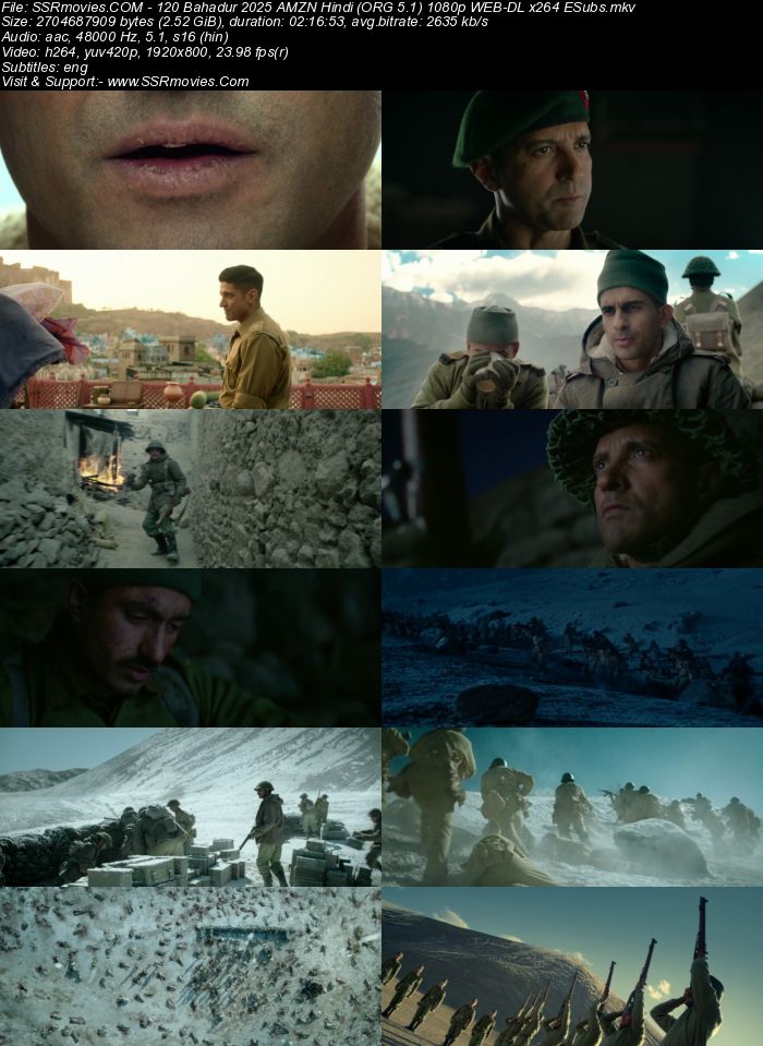 120 Bahadur 2025 AMZN Hindi (ORG 5.1) 4K 1080p 720p 480p WEB-DL x264 ESubs