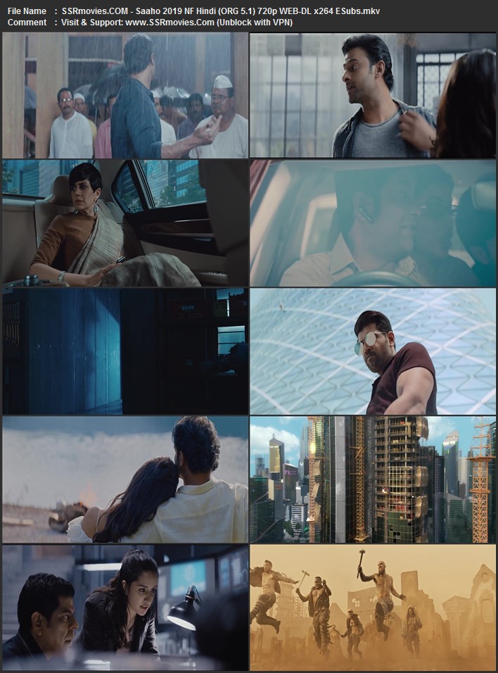 Saaho 2019 Hindi (ORG 5.1) 1080p 720p 480p WEB-DL x264 ESubs Saaho 2019 Hindi (ORG 5.1) 1080p 720p 480p WEB-DL x264 ESubs