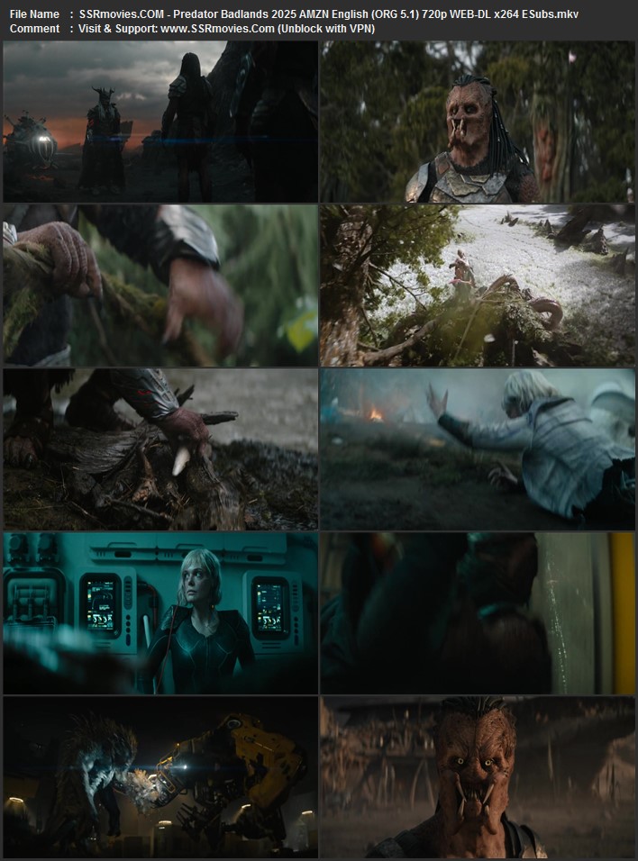 Predator: Badlands 2025 English (ORG 5.1 1080p 720p 480p WEB-DL x264 ESubs Predator: Badlands 2025 English (ORG 5.1 1080p 720p 480p WEB-DL x264 ESubs