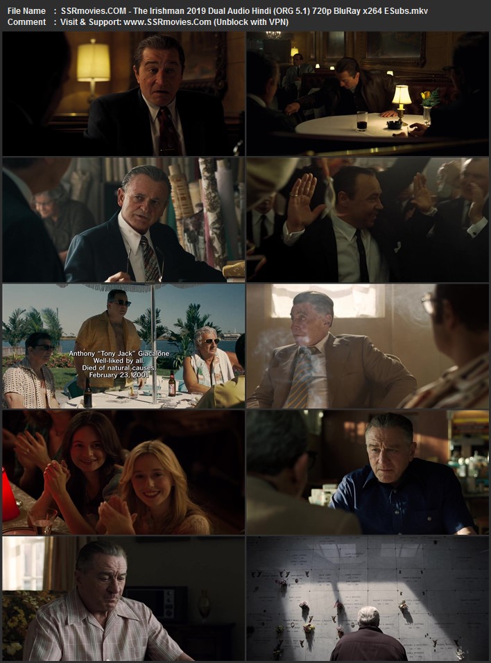 The Irishman 2019 Dual Audio Hindi (ORG 5.1) 1080p 720p 480p WEB-DL x264 ESubs The Irishman 2019 Dual Audio Hindi (ORG 5.1) 1080p 720p 480p WEB-DL x264 ESubs