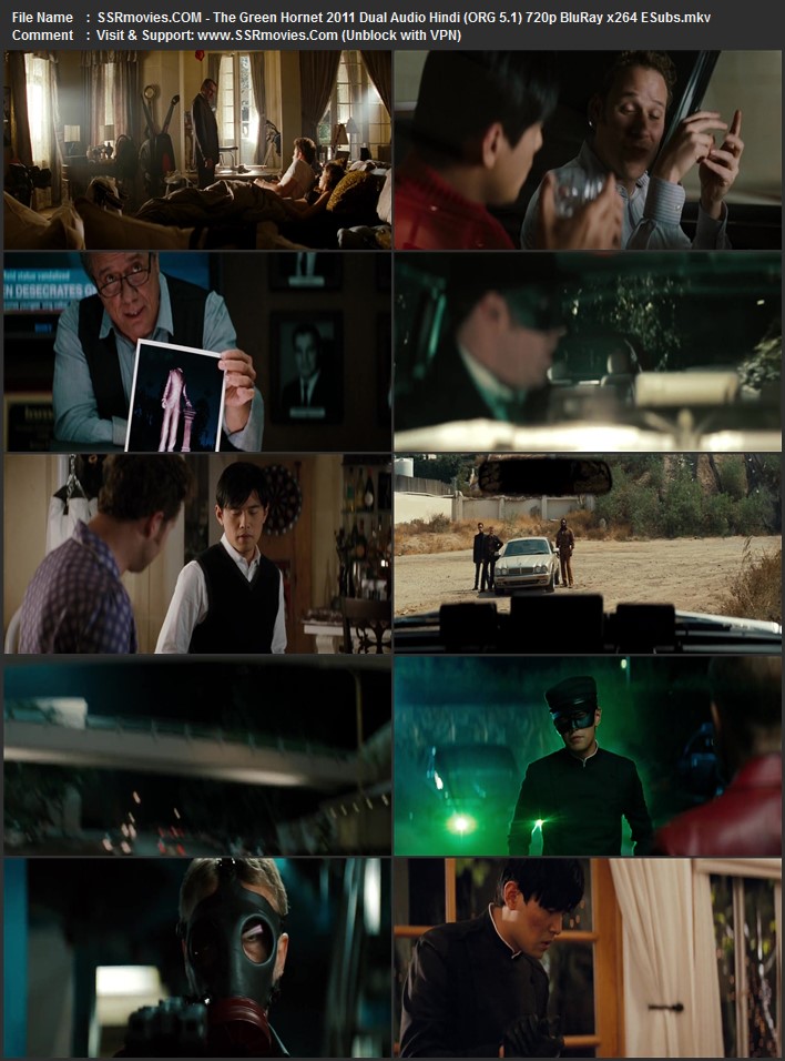 The Green Hornet 2011 Dual Audio Hindi (ORG 5.1) 1080p 720p 480p BluRay x264 ESubs