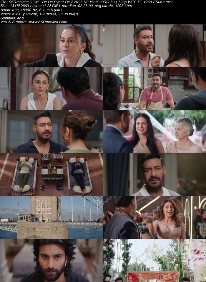 De De Pyaar De 2 2025 NF Hindi (ORG 5.1) 4K 1080p 720p 480p WEB-DL x264 ESubs De De Pyaar De 2 2025 NF Hindi (ORG 5.1) 4K 1080p 720p 480p WEB-DL x264 ESubs