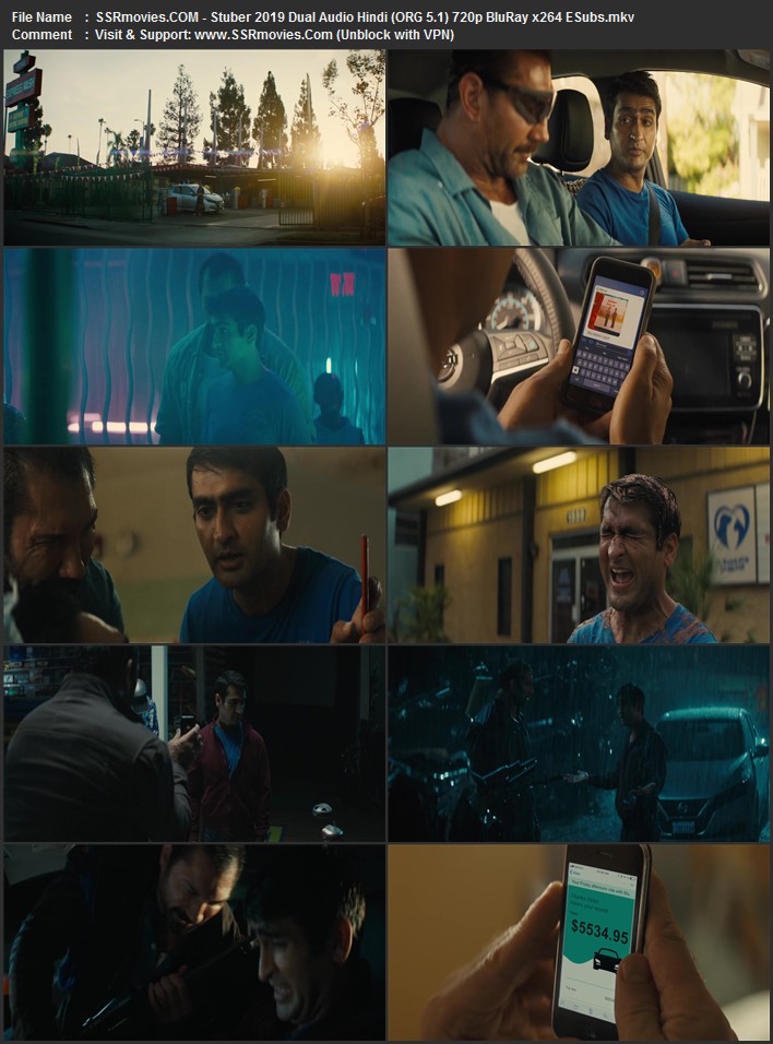 Stuber 2019 Dual Audio Hindi (ORG 5.1) 1080p 720p 480p BluRay x264 ESubs