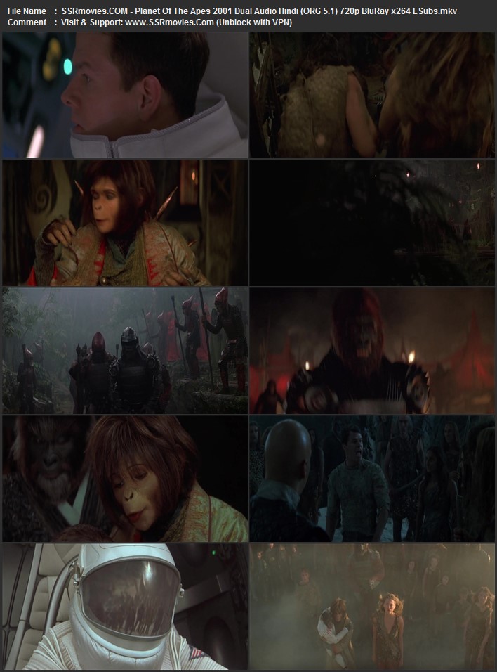 Planet of the Apes 2001 Dual Audio Hindi (ORG 5.1) 1080p 720p 480p BluRay x264 ESubs Planet of the Apes 2001 Dual Audio Hindi (ORG 5.1) 1080p 720p 480p BluRay x264 ESubs