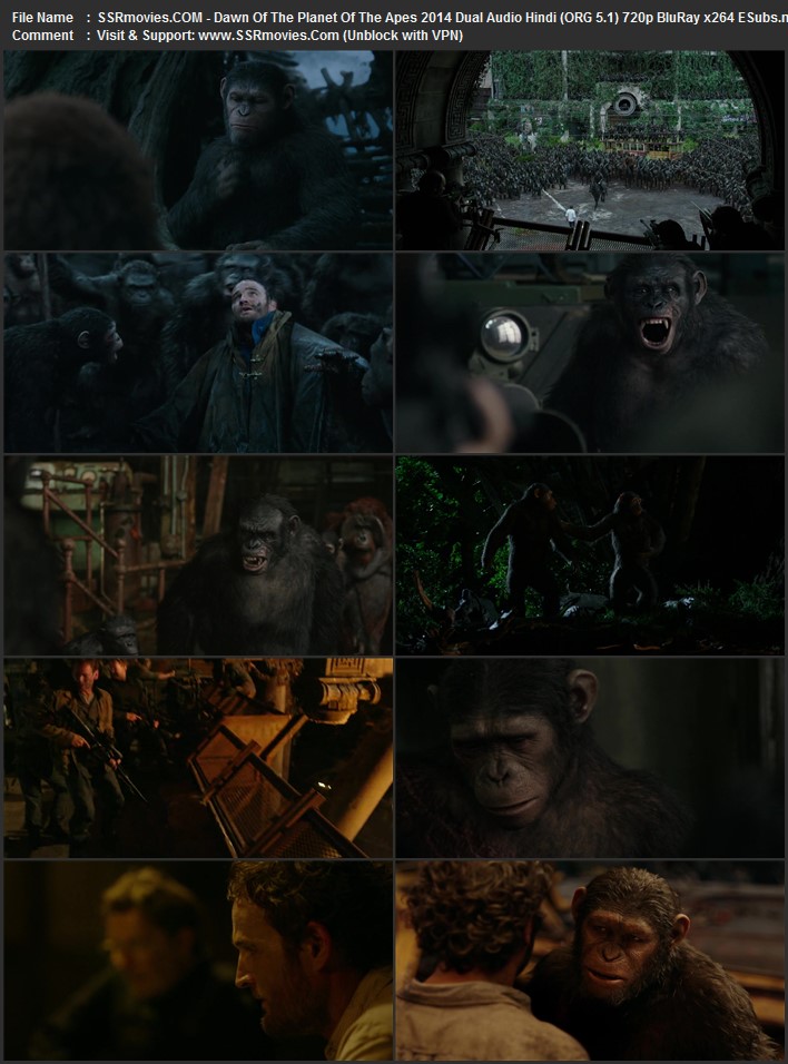 Dawn of the Planet of the Apes 2014 Dual Audio Hindi (ORG 5.1) 1080p 720p 480p BluRay x264 ESubs Dawn of the Planet of the Apes 2014 Dual Audio Hindi (ORG 5.1) 1080p 720p 480p BluRay x264 ESubs