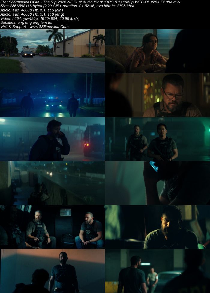 The Rip 2026 NF Dual Audio Hindi (ORG 5.1) 1080p 720p 480p WEB-DL x264 ESubs The Rip 2026 NF Dual Audio Hindi (ORG 5.1) 1080p 720p 480p WEB-DL x264 ESubs
