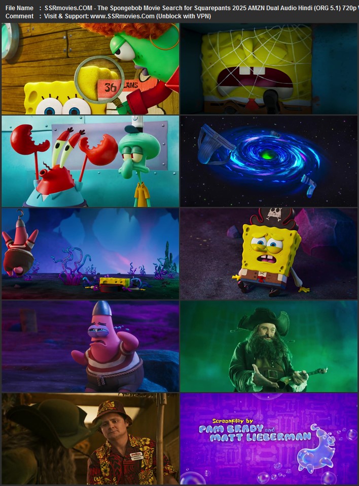 The SpongeBob Movie: Search for SquarePants 2025 Dual Audio Hindi (ORG 5.1) 1080p 720p 480p WEB-DL x264 ESubs The SpongeBob Movie: Search for SquarePants 2025 Dual Audio Hindi (ORG 5.1) 1080p 720p 480p WEB-DL x264 ESubs