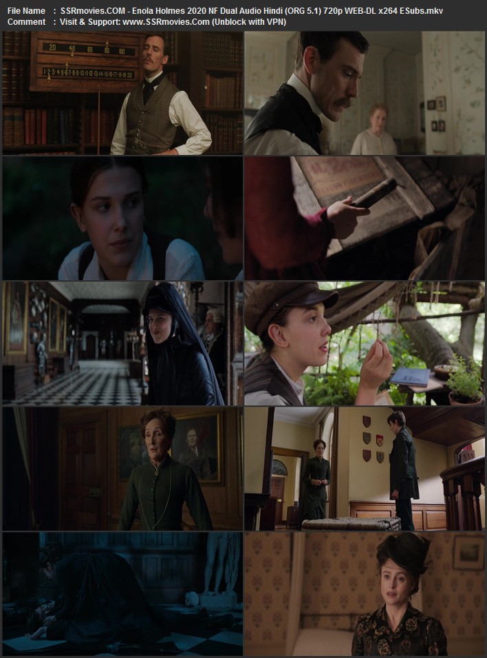 Enola Holmes 2020 Dual Audio Hindi (ORG 5.1) 1080p 720p 480p WEB-DL x264 ESubs