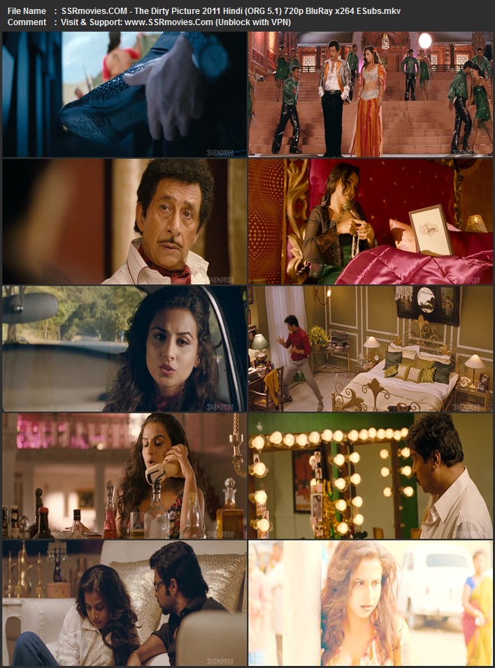 The Dirty Picture 2011 Hindi (ORG 5.1) 1080p 720p 480p BluRay x264 ESubs The Dirty Picture 2011 Hindi (ORG 5.1) 1080p 720p 480p BluRay x264 ESubs