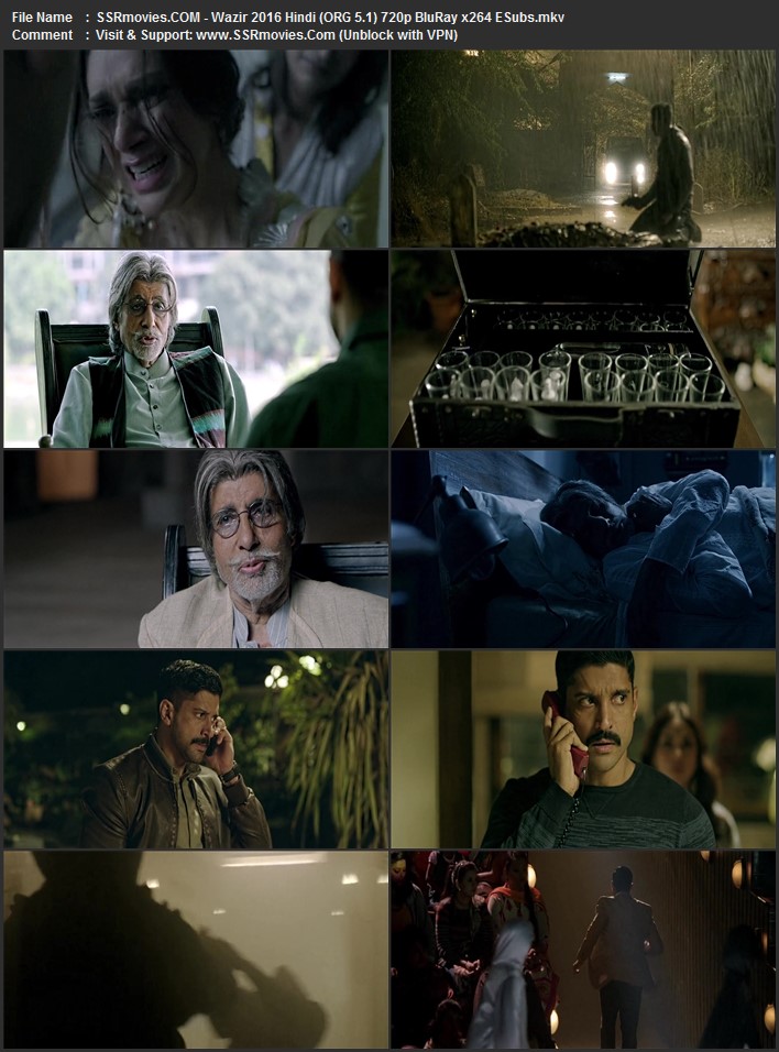 Wazir 2016 Hindi (ORG 5.1) 1080p 720p 480p BluRay x264 ESubs Wazir 2016 Hindi (ORG 5.1) 1080p 720p 480p BluRay x264 ESubs