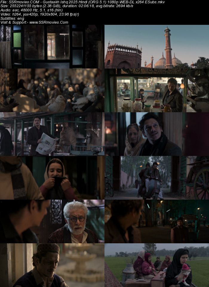 Gustaakh Ishq 2025 Hindi (ORG 5.1) 1080p 720p 480p WEB-DL x264 ESubs Gustaakh Ishq 2025 Hindi (ORG 5.1) 1080p 720p 480p WEB-DL x264 ESubs