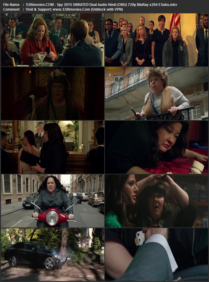 Spy 2015 Dual Audio Hindi (ORG) 1080p 720p 480p BluRay x264 ESubs