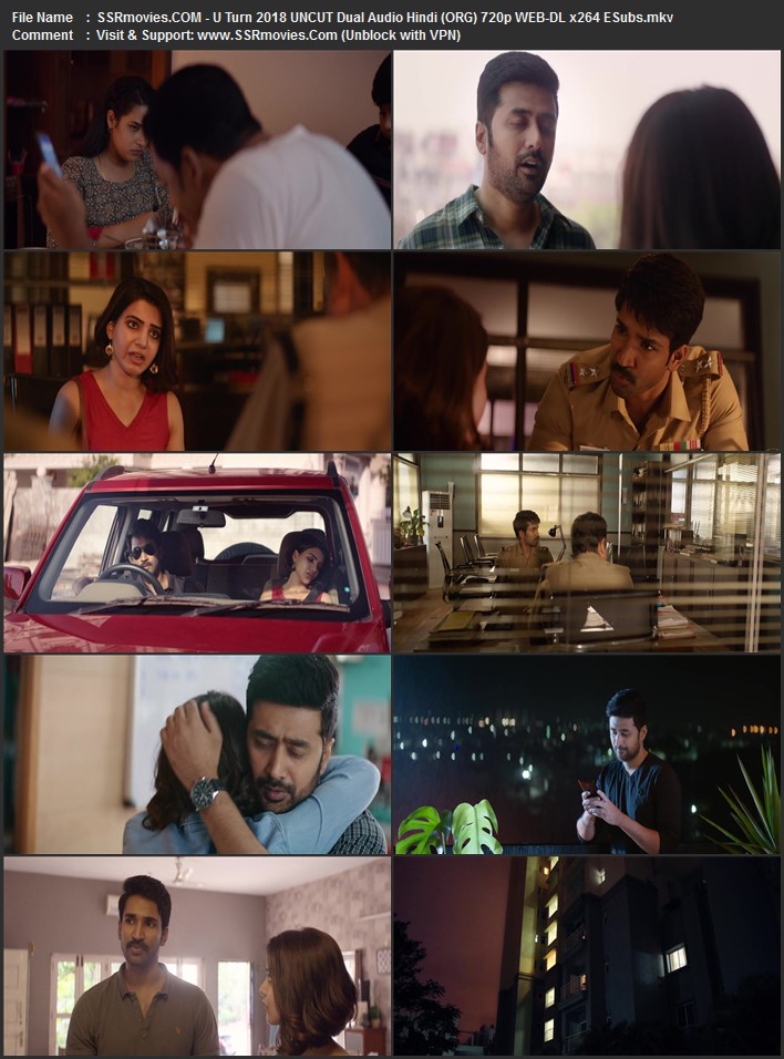 U Turn 2018 Dual Audio Hindi (ORG) 1080p 720p 480p WEB-DL x264 ESubs U Turn 2018 Dual Audio Hindi (ORG) 1080p 720p 480p WEB-DL x264 ESubs