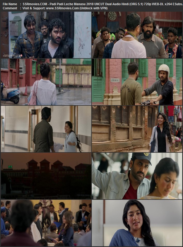 Padi Padi Leche Manasu 2018 Dual Audio Hindi (ORG 5.1) 1080p 720p 480p WEB-DL x264 ESubs